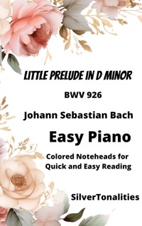 Little Prelude in D Minor BWV 926 Easy Piano Sheet Music with Colored Notation - SilverTonalities - E-Book