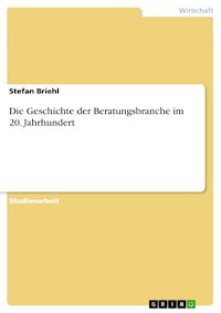 Die Geschichte der Beratungsbranche im 20. Jahrhundert - Stefan Briehl - E-Book