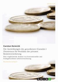 Die Auswirkungen des gesunkenen (Garantie-) Zinsniveaus für Produkte der privaten Rentenversicherung - Carsten Heinrich - E-Book