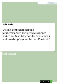 Welche lernfördernden und lernhemmenden Rahmenbedingungen wirken auf Auszubildende der Gesundheits- und Krankenpflege am Lernort Praxis ein? - Jella Fuchs - E-Book