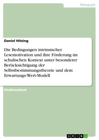 Die Bedingungen intrinsischer Lesemotivation und ihre Förderung im schulischen Kontext unter besonderer Berücksichtigung  der Selbstbestimmungstheorie und  dem Erwartungs-Wert-Modell - Daniel Hitzing - E-Book