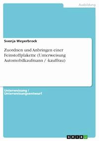 Zuordnen und Anbringen einer Feinstoffplakette (Unterweisung Automobilkaufmann / -kauffrau) - Svenja Weyerbrock - E-Book