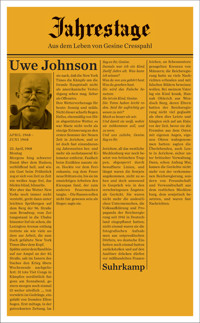 Jahrestage 3 - Uwe Johnson - E-Book