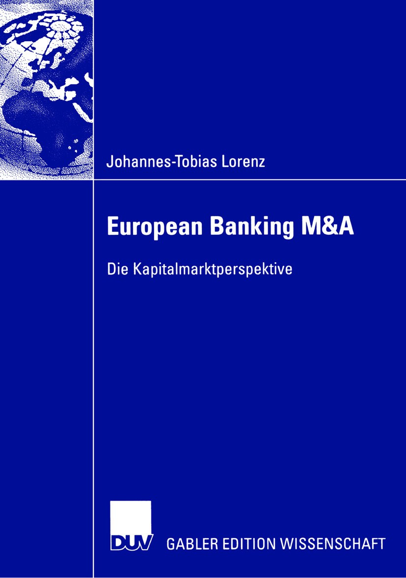 European Banking M&A - Johannes-Tobias Lorenz - E-Book