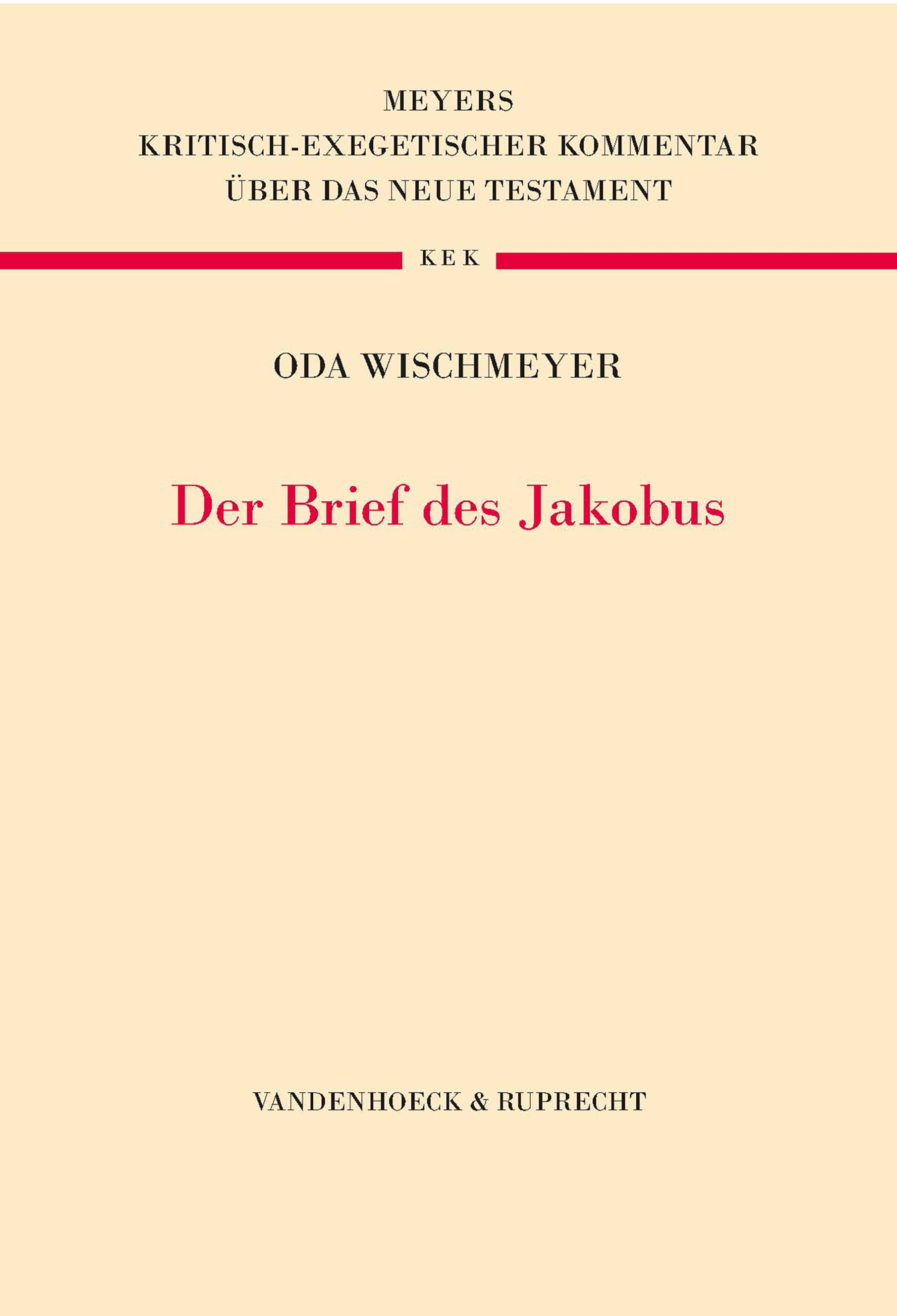 Der Brief des Jakobus - Oda Wischmeyer - E-Book