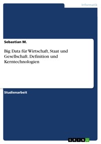 Big Data für Wirtschaft, Staat und Gesellschaft. Definition und Kerntechnologien - Sebastian M. - E-Book