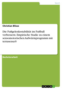 Die Fußgelenksstabilität im Fußball verbessern. Empirische Studie zu einem sensomotorischen Aufwärmprogramm mit terrasensa® - Christian Blisse - E-Book