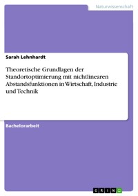 Theoretische Grundlagen der Standortoptimierung mit nichtlinearen Abstandsfunktionen in Wirtschaft, Industrie und Technik - Sarah Lehnhardt - E-Book