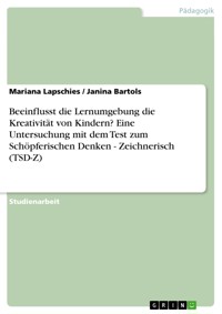 Beeinflusst die Lernumgebung die Kreativität von Kindern? Eine Untersuchung mit dem Test zum Schöpferischen Denken - Zeichnerisch (TSD-Z) - Mariana Lapschies - E-Book