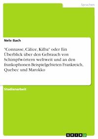 "Connasse, Câlice, Kilba" oder Ein Überblick über den Gebrauch von Schimpfwörtern weltweit und an den frankophonen Beispielgebieten Frankreich, Quebec und Marokko - Nele Bach - E-Book