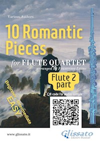 Flute 2 part of "10 Romantic Pieces" for Flute Quartet - Johannes Brahms - E-Book