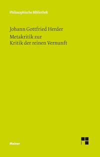 Metakritik zur Kritik der reinen Vernunft - JOHANN GOTTFRIED HERDER - E-Book