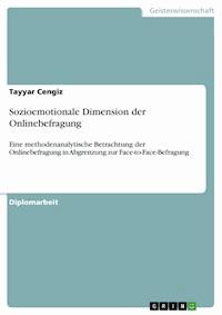 Sozioemotionale Dimension der Onlinebefragung - Tayyar Cengiz - E-Book