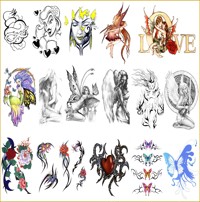 Tattoo Designs für Frauen. 3 eBooks Tattoo Design Vorlagen für Frauen. - Otmar Trierweiler - E-Book