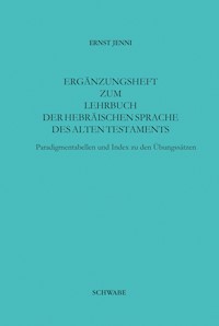 Ergänzungsheft zum Lehrbuch der Hebräischen Sprache - Ernst Jenni - E-Book