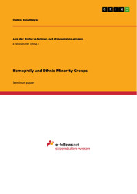Homophily and Ethnic Minority Groups - Özden Bulutbeyaz - E-Book