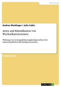 Arten und Klassifikation von Wechselkurssystemen - Andrea Weidinger - E-Book