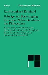 Beiträge zur Berichtigung bisheriger Mißverständnisse der Philosophen (II) - Karl Leonhard Reinhold - E-Book