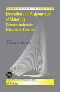 Education and Postponement of Maternity -  - E-Book