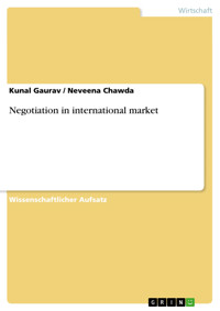 Negotiation in international market - Kunal Gaurav - E-Book