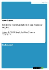 Politische Kommunikation in den Sozialen Medien - Hannah Auer - E-Book