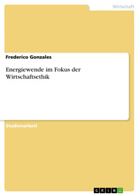 Energiewende im Fokus der Wirtschaftsethik - Frederico Gonzales - E-Book