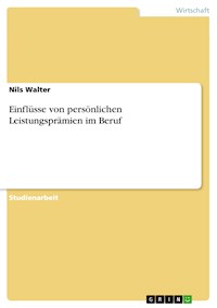 Einflüsse von persönlichen Leistungsprämien im Beruf - Nils Walter - E-Book