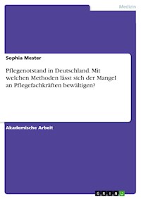 Pflegenotstand in Deutschland. Mit welchen Methoden lässt sich der Mangel an Pflegefachkräften bewältigen? - Sophia Mester - E-Book