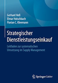 Strategischer Dienstleistungseinkauf - Gerhard Heß - E-Book