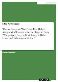 "Das verborgene Wort" von Ulla Hahn: Analyse des Romans unter der Fragestellung "Wie prägen Jungen-Beziehungen Hillas Lern- und Lebensgeschichte?" - Silke Kattenborn - E-Book