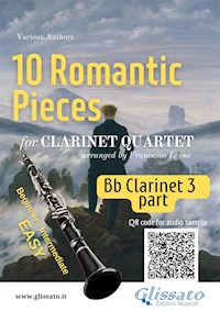 Bb Clarinet 3 part of "10 Romantic Pieces" for Clarinet Quartet - Johannes Brahms - E-Book