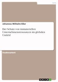 Der Schutz von immateriellen Unternehmensressourcen im globalen Umfeld - Johannes Wilhelm Eßer - kostenlos E-Book