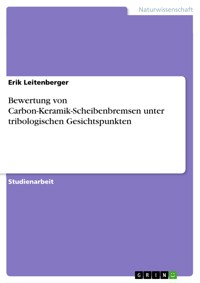 Bewertung von Carbon-Keramik-Scheibenbremsen unter tribologischen Gesichtspunkten - Erik Leitenberger - E-Book
