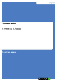 Semantic Change - Thomas Heim - E-Book