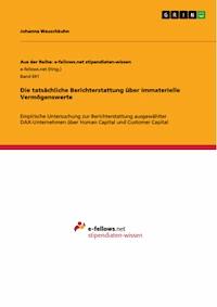 Die tatsächliche Berichterstattung über immaterielle Vermögenswerte - Johanna Wauschkuhn - E-Book