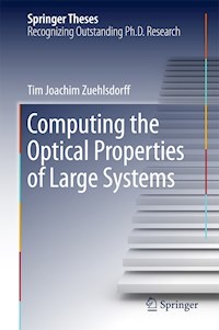 Computing the Optical Properties of Large Systems - Tim Joachim Zuehlsdorff - E-Book