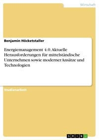 Energiemanagement 4.0. Aktuelle Herausforderungen für mittelständische Unternehmen sowie moderner Ansätze und Technologien - Benjamin Höcketstaller - E-Book