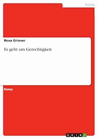 Es geht um Gerechtigkeit - Rosa Grieser - E-Book
