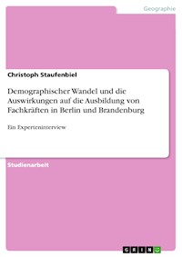Demographischer Wandel und die Auswirkungen auf die Ausbildung von Fachkräften in Berlin und Brandenburg - Christoph Staufenbiel - E-Book