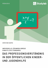 Das Professionsverständnis in der öffentlichen Kinder- und Jugendhilfe. Individuelle Lösungen versus einheitliche Standards - Christian Kaupke - E-Book