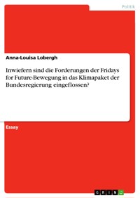Inwiefern sind die Forderungen der Fridays for Future-Bewegung in das Klimapaket der Bundesregierung eingeflossen? - Anna-Louisa Lobergh - E-Book