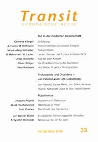 Transit 33. Europäische Revue - Cornelia Klinger - E-Book