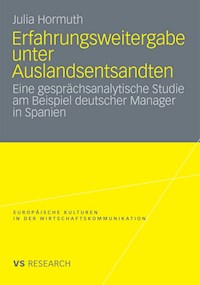Erfahrungsweitergabe unter Auslandsentsandten - Julia Hormuth - E-Book