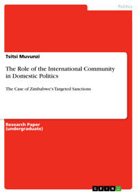 The Role of the International Community in Domestic Politics - Tsitsi Muvunzi - E-Book