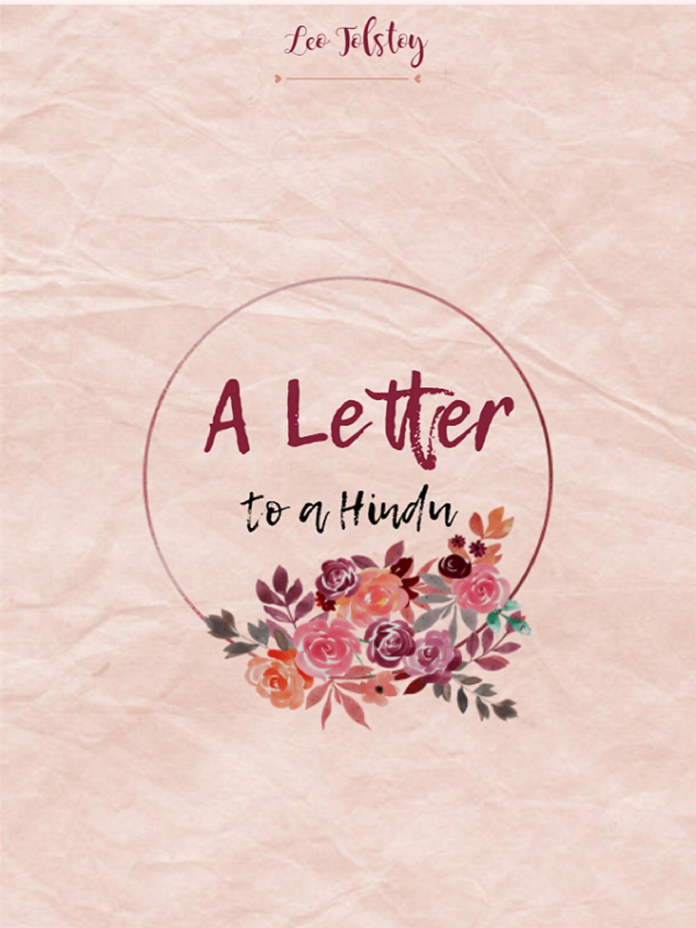 A Letter to a Hindu - Mohandas Gandhi - E-Book