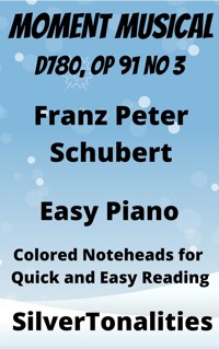 Moment Musical Easy Piano Sheet Music with Colored Notation - SilverTonalities - E-Book