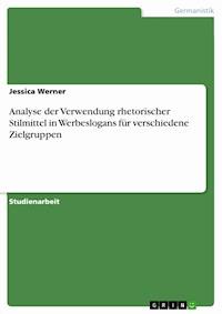 Analyse der Verwendung rhetorischer Stilmittel in Werbeslogans für verschiedene Zielgruppen - Jessica Werner - E-Book