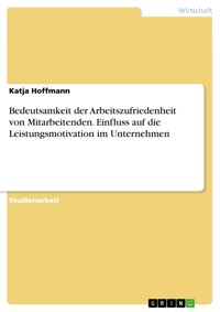 Bedeutsamkeit der Arbeitszufriedenheit von Mitarbeitenden. Einfluss auf die Leistungsmotivation im Unternehmen - Katja Hoffmann - E-Book