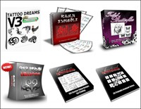 TRIBAL TATTOOS PAKET. 6 eBooks Tribal Tattoo Design Vorlagen. - Otmar Trierweiler - E-Book