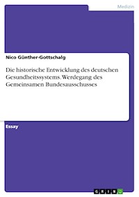 Die historische Entwicklung des deutschen Gesundheitssystems. Werdegang des Gemeinsamen Bundesausschusses - Nico Günther-Gottschalg - E-Book